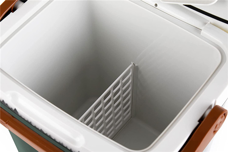 I-Wholesale Cooler Box DC 12V Car Fridge Electric Ibhokisi elipholile le-Camping Travel Picnics Ifriji Ephathekayo ene-Handle_ADV2